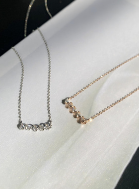 轻奢小众纯银项链气质新款