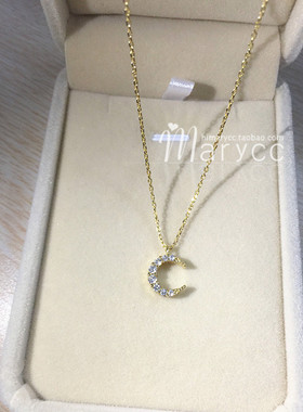 时尚小众设计感高级弯月女锁骨链