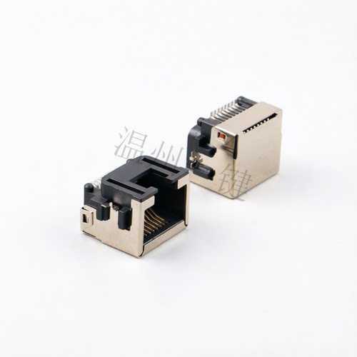 RJ45 沉板 贴片 RJ45网络插座母座5110 沉板贴片8脚卧式H=8.6 - 图3