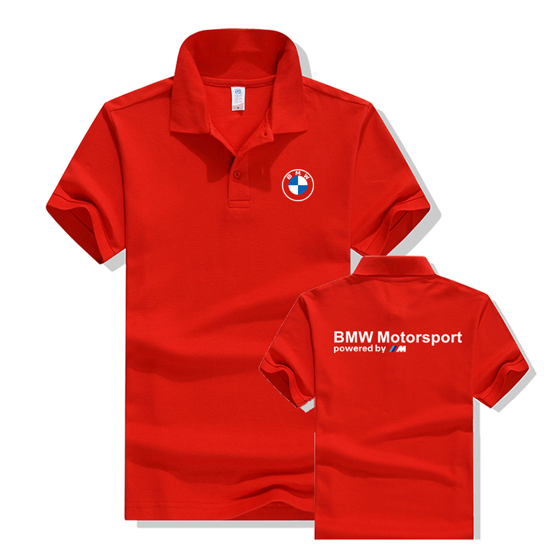 BMW宝马Polo衫男士夏季新款汽车美容工装半袖4S工作服T恤短袖定制-图3