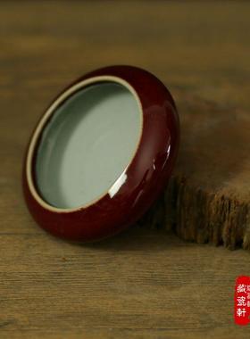 景德镇陶瓷高温颜色釉水盂菖蒲盆