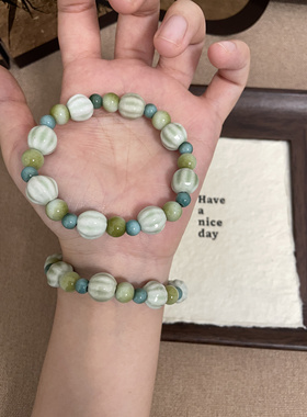 9.9两件/陶瓷手链甜美少女新中式国风手串叠戴手绳