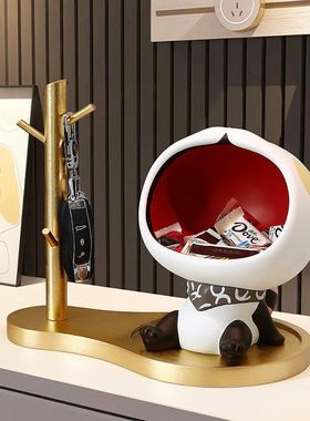 卡通可爱大嘴桌面摆件玄关钥匙收纳入户客厅家居装饰乔迁新居礼物