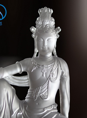 家居琉璃琉璃自在观音菩萨摆件