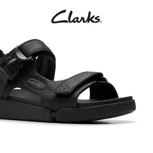【三瓣鞋】Clarks其乐Trigenic2 Ray夏季轻盈舒适厚底休闲凉鞋男 - 图3