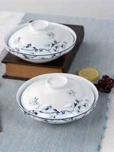 红叶陶瓷景德镇高档餐具套装碗碟家用组合中式汤盘子瓷器兰木棉