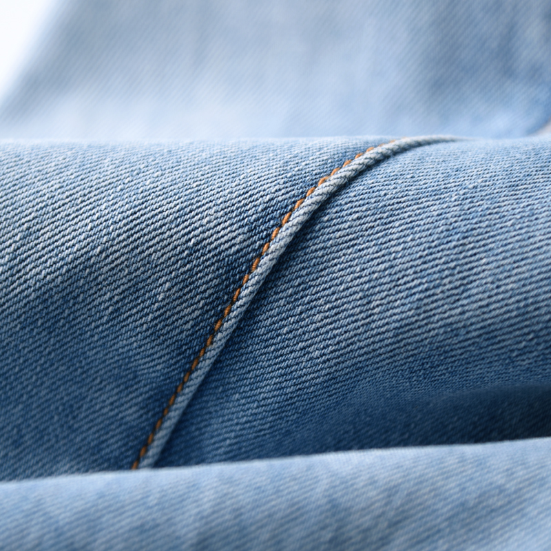 泫雅高腰牛仔直筒宽松夏薄款阔腿裤 禾彩牛仔裤