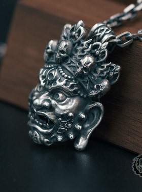 松岩原创大黑天男士霸气风吊坠