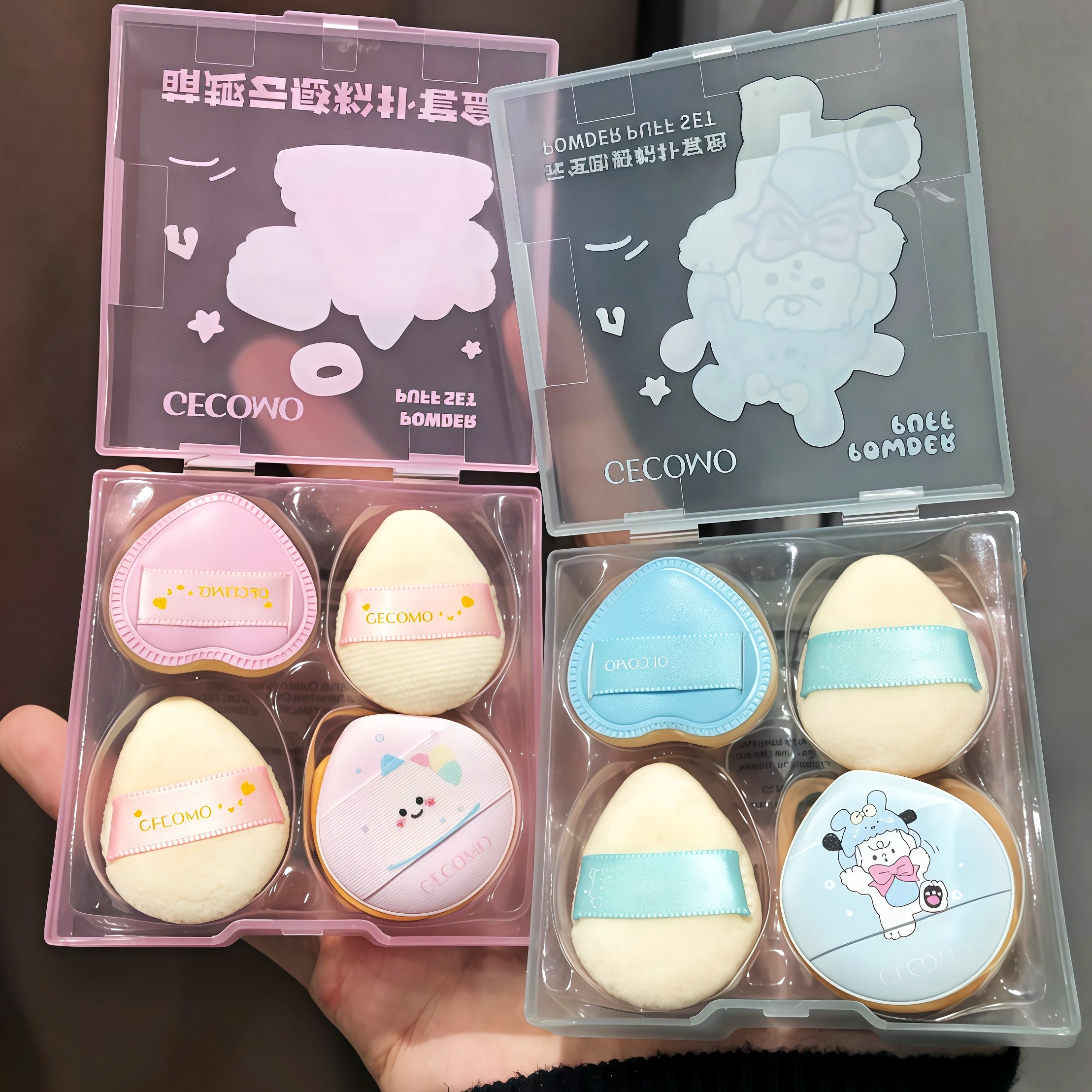 超好用！植绒拇指粉扑套装小号气垫手指迷你化妆工具海绵腮红定妆,淘宝优惠券,粉丝福利购,淘宝优惠卷