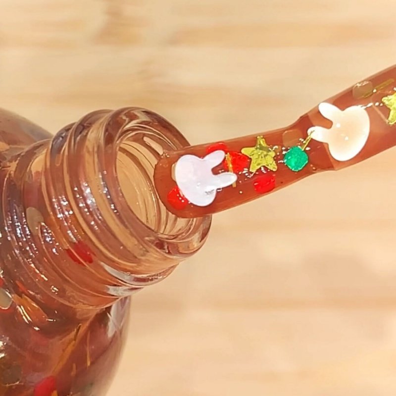 姜饼兔 琥珀棕+兔兔亮片! twomoons指甲油2025新款免烤快干持久,淘宝优惠券,粉丝福利购,淘宝优惠卷