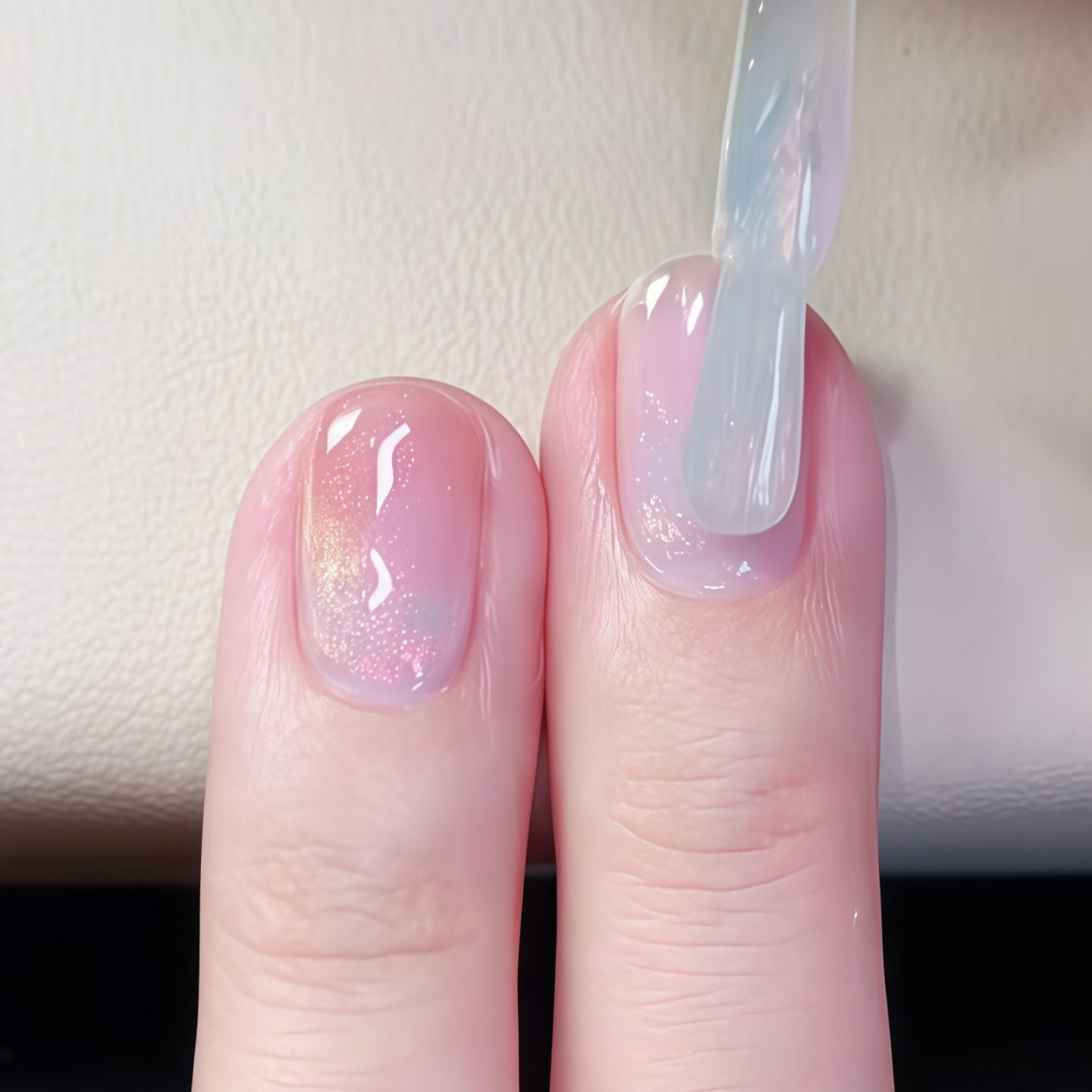 玻璃珠光 裸粉色美甲！twomoons指甲油女2025新款免烤速干可撕拉,淘宝优惠券,粉丝福利购,淘宝优惠卷