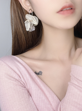 甜美风超仙花朵显瘦复古饰品耳钉