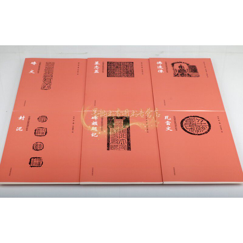 中国书法篆刻创作蓝本(全套6册)佛造像墓志盖砖文瓦当文碑额题记封泥 中国古文字汇编图集汉字篆刻作品临摹参考资料河南美术出版社