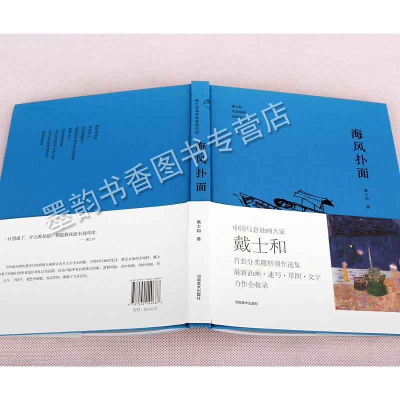 海风扑面 戴士和写意油画创作谈 中国当代现代油画大师写意油画画册画集 画室静物风景人物 大师著名画家绘画艺术书籍 河南美术