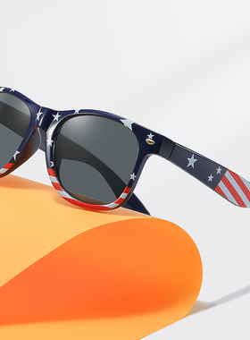 2024年经典米钉款美国国旗太阳镜