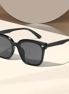 复古高级感茶色墨镜女潮ins韩版