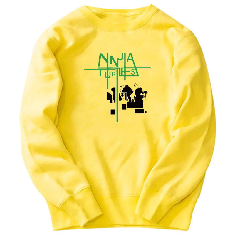 忍者神龟动漫周边圆领男女柔软卫衣 简绒卫衣