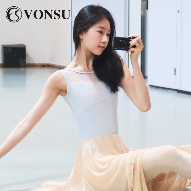 vonsu梵舒成人芭蕾体服芭蕾舞练功服空中形体服新款体操服舞蹈服-图1