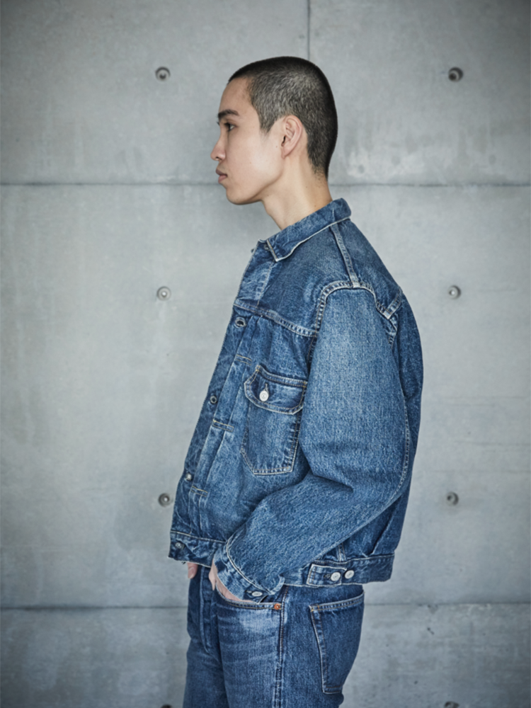 现货 orSlow 日本制 2ND DENIM JACKET 两年洗水经典507 01-6002 - 图2