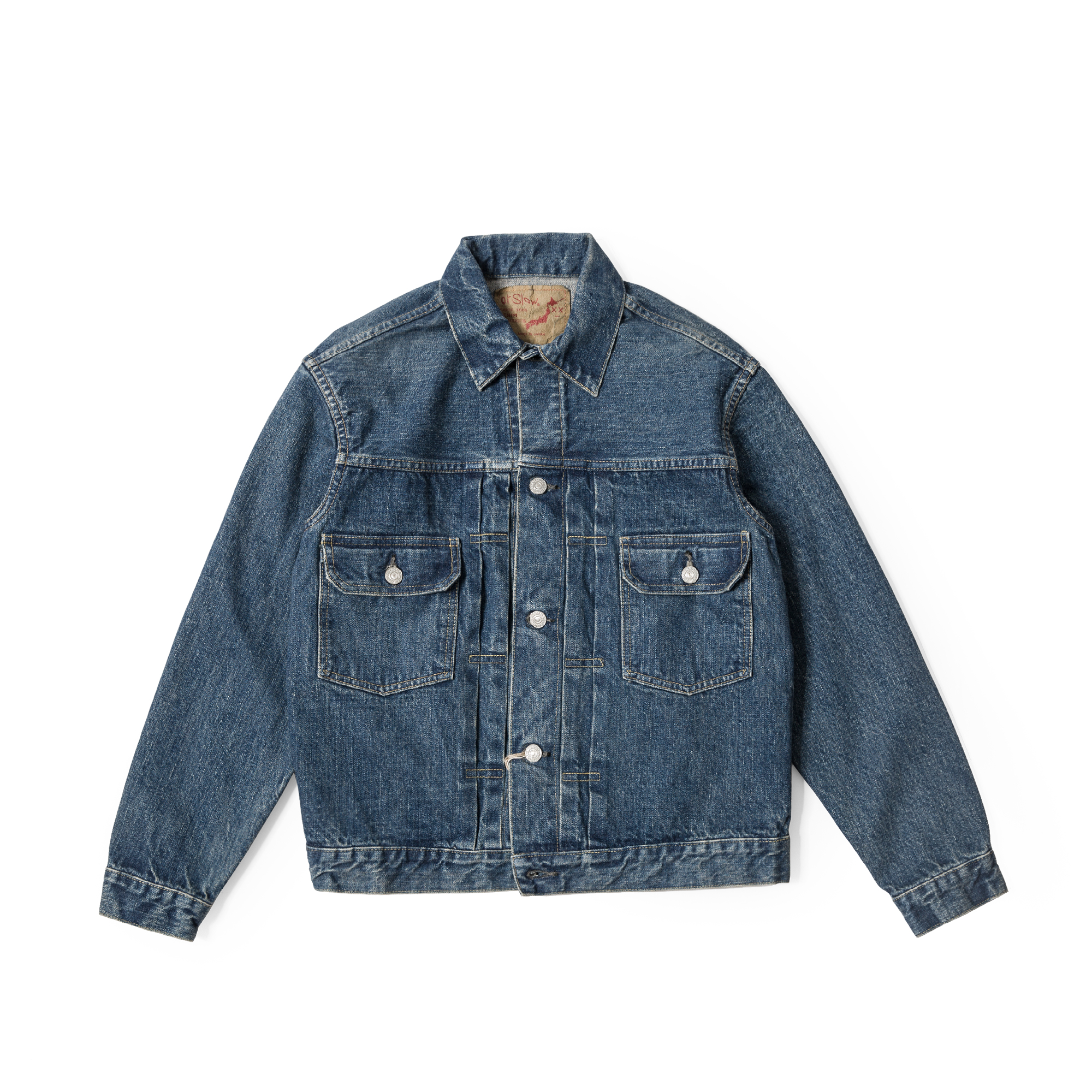 现货 orSlow 日本制 2ND DENIM JACKET 两年洗水经典507 01-6002 - 图3