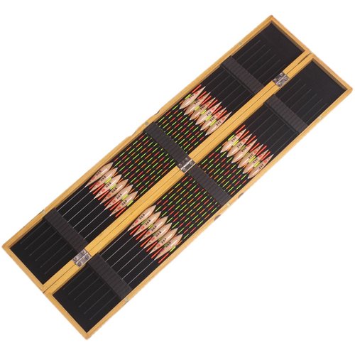 桐木浮漂盒45/75/80/100cm加长实木质大容量多功能子线主线鱼漂盒 - 图3