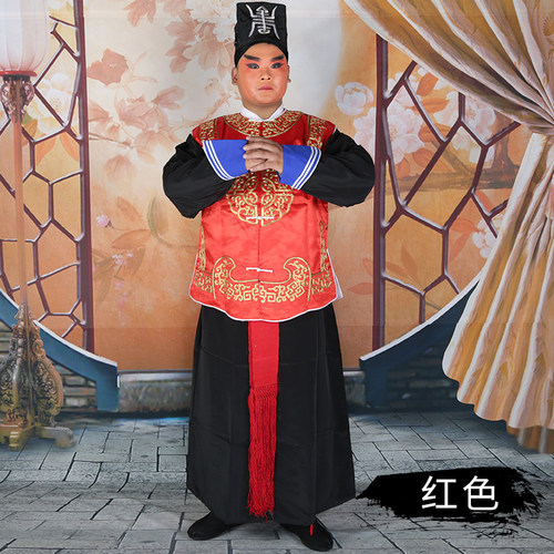 戏曲衙役官兵勾金坎肩古装公差迎亲轿夫捕快王朝马汉坎肩演出服装 - 图0