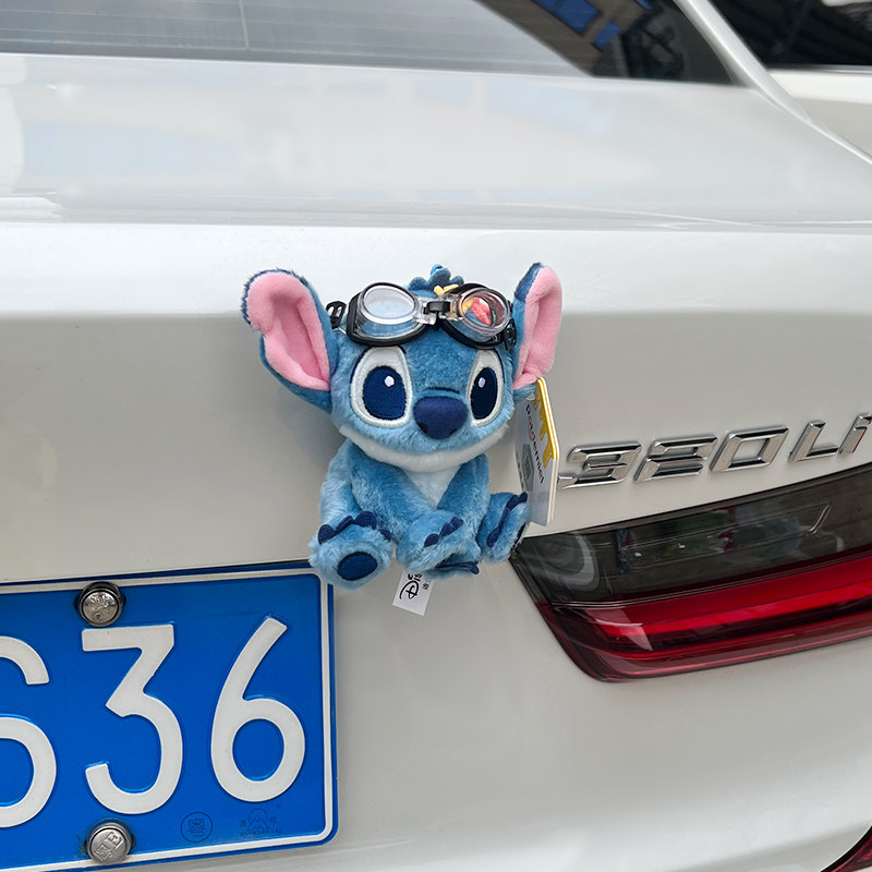 汽车尾部装饰挂件车外玩偶车载后备箱摩托电动车摆件史迪仔公仔,淘宝优惠券,粉丝福利购,淘宝优惠卷