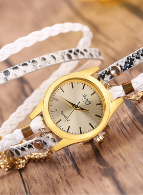 Fashion Women Ladies Analog Quartz Wrist Weaving New Watch