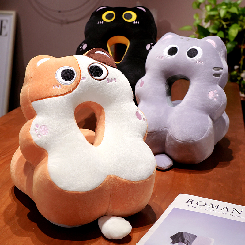 猫咪午睡枕趴睡枕小学生冰丝办公室午休神器趴枕儿童睡觉抱枕枕头 - 图1