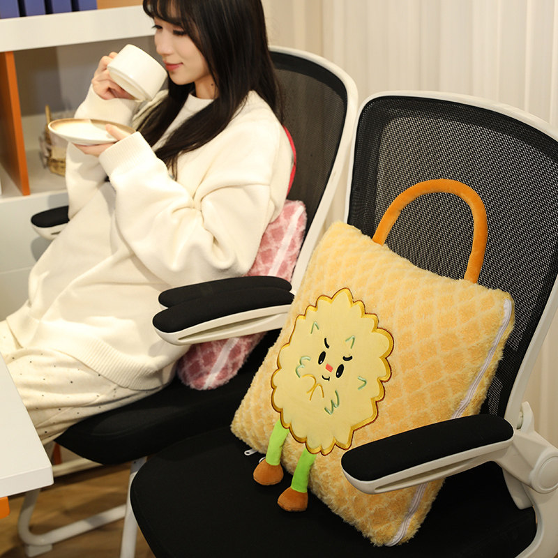 抱枕被子两用加厚冬天办公室折叠午睡枕头毯子二合一汽车靠枕车载,淘宝优惠券,粉丝福利购,淘宝优惠卷