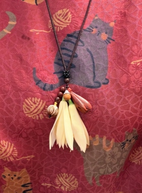 白兰花鲜花项链玉兰吊坠配饰