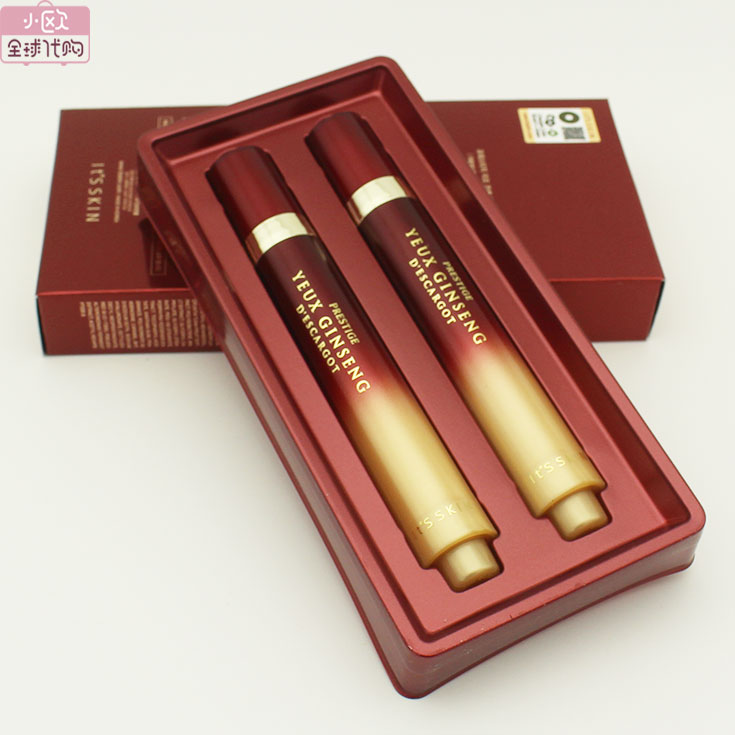 韓國its skin伊思紅參蝸牛滾珠精華眼霜去黑眼圈去細紋補水雙支