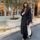 Wool old money style coat cashmere hooded woolen coat