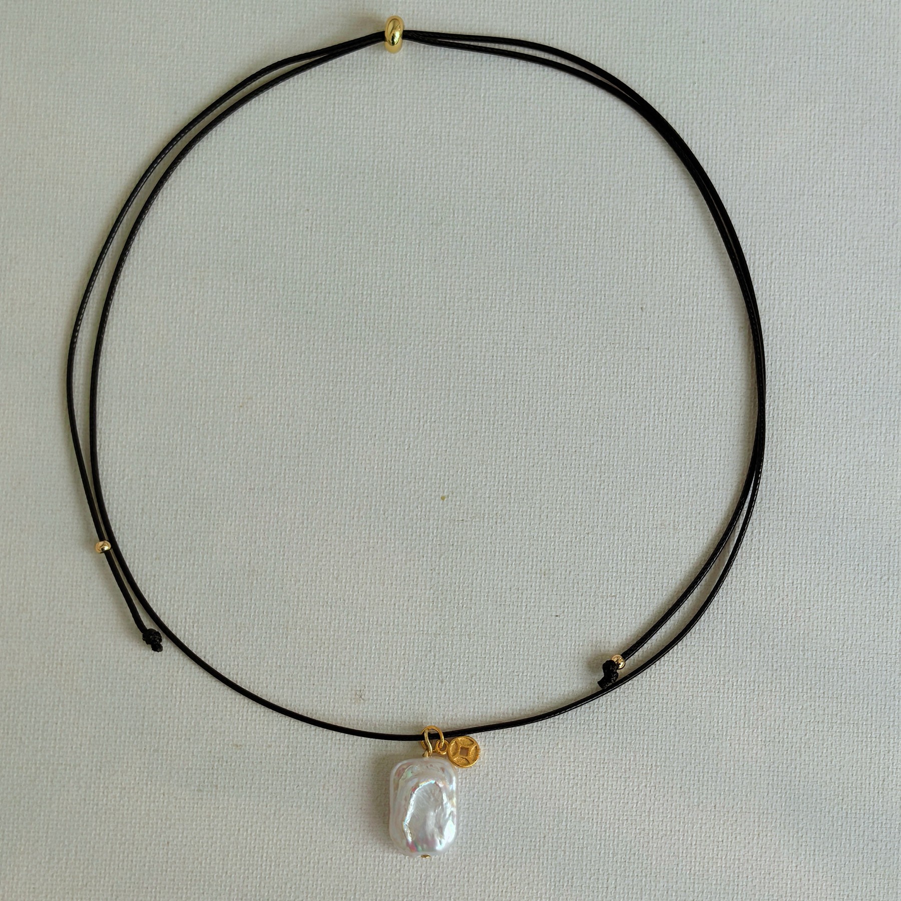 天然淡水珍珠项链男女小众黑色皮绳冷淡风简约巴洛克高级长毛衣链,淘宝优惠券,粉丝福利购,淘宝优惠卷