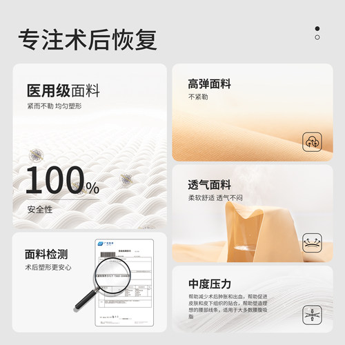 倩美新品塑身衣腰腹环吸脂束腰加压胃包收腹带抽脂术后双c折角腰 - 图3