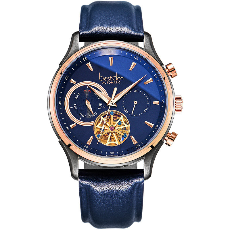 邦顿全自动名牌正品陀飞轮机械表 邦顿骏钰国产腕表