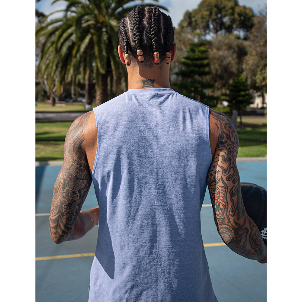 ZONEID 运动背心 男24春夏新款针织篮球运动训练透气纯色无袖坎肩,淘宝优惠券,粉丝福利购,淘宝优惠卷