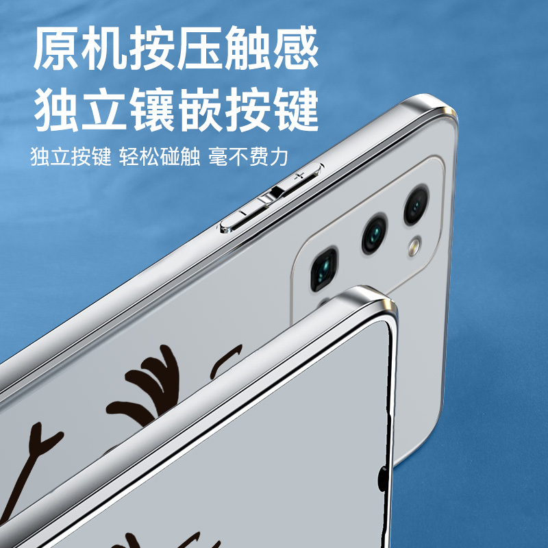 适用于华为荣耀30Pro手机壳EBG-AN00直边电镀银色Honor3Opr0全包镜头防摔荣誉三十pro软胶软壳5G大小朋友男女-图2