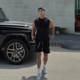 LOOKNFIT sports wear pure cotton vest loose and versatile sleeveless vest for youth Korean version round neck sweat vest