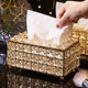 Tissue box crystal glass paper box