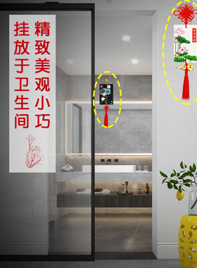 卫生间荷花图大门对厕所门对门