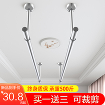 Clotheshorse Balcony Top Loading Stainless Steel Single Pole Suspended Stiletto Clotheshorse Stationary Clothes Hanger Side Sandal