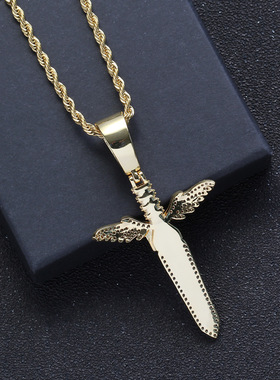 天使之剑翅膀宝剑项链明星同款