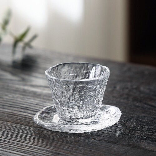 玻璃茶盘轻奢现代家用小茶台日式功夫茶具干泡台盖碗茶杯托盘套装 - 图1
