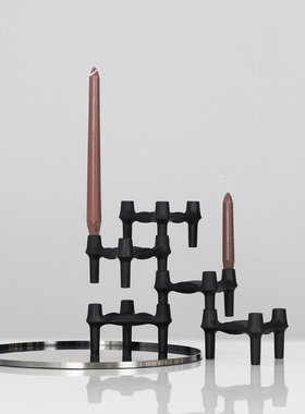 密度/现代轻奢烛台摆件U型金属创意工艺品餐桌电视机柜样板房装饰