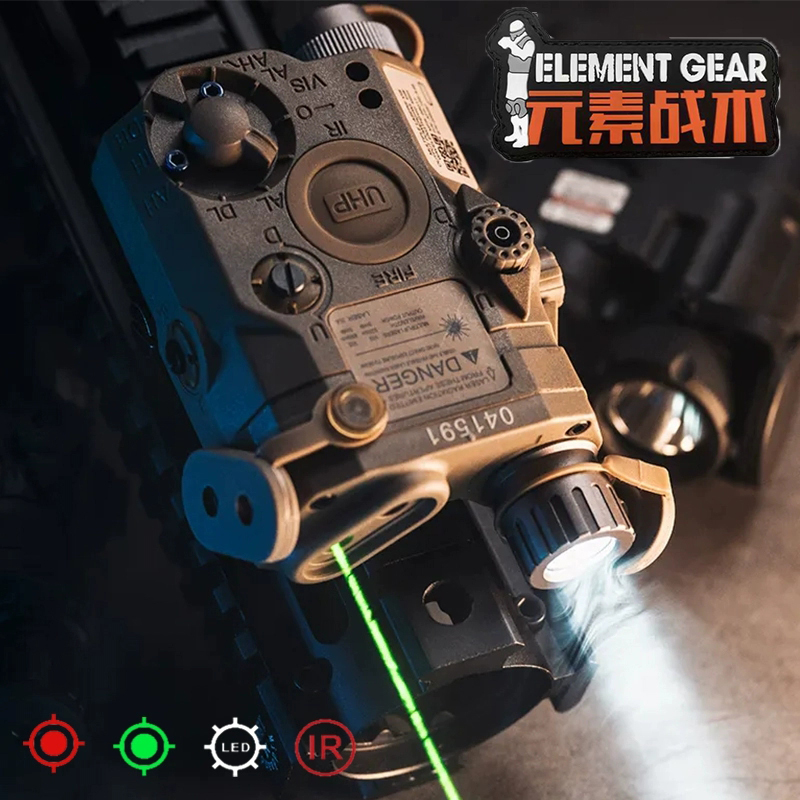 元素PEQ15战术盒镭射激光指示器M600C手电筒红绿点IR双控鼠尾装备 - 图0