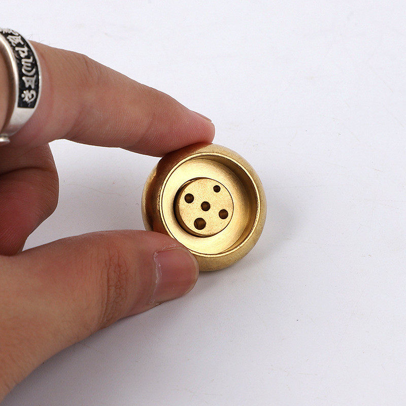 黄铜中式复古鼓型香插五孔香薰炉家用书房禅意线香檀香座,淘宝优惠券,粉丝福利购,淘宝优惠卷