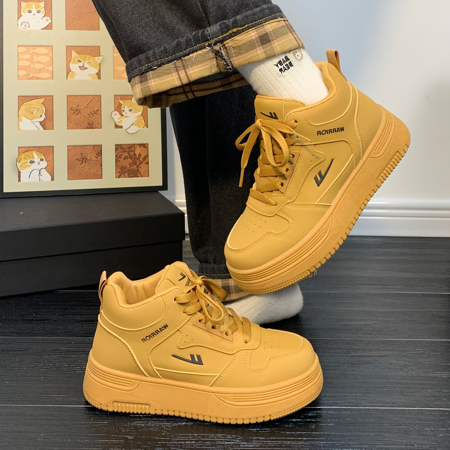 回力冬季高帮厚底增高板鞋男女情侣休闲鞋百搭经典通勤鞋运动鞋潮,淘宝优惠券,粉丝福利购,淘宝优惠卷