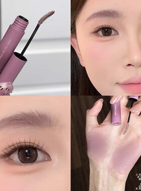 韩系染眉膏粉紫色女团风野生眉膏时髦感亚麻金色自然显色浅眉妆