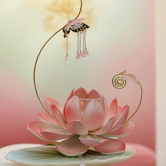 新中式元旦新年花灯荷花灯莲花灯花灯舞蹈古风中国风汉服拍照道具